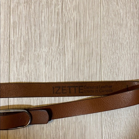 Izette Genuine Leather Brown Belt - Picture 2 of 3